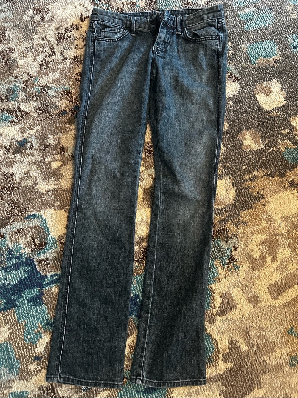 7 For All Mankind Dark Blue Flare Jeans